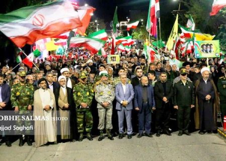 سلماس یکپارچه و متحد در ۶۶مین شب عملیات خیابان